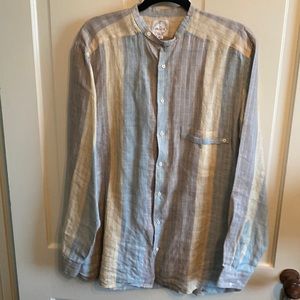 Mens 100% linen shirt Size XL
